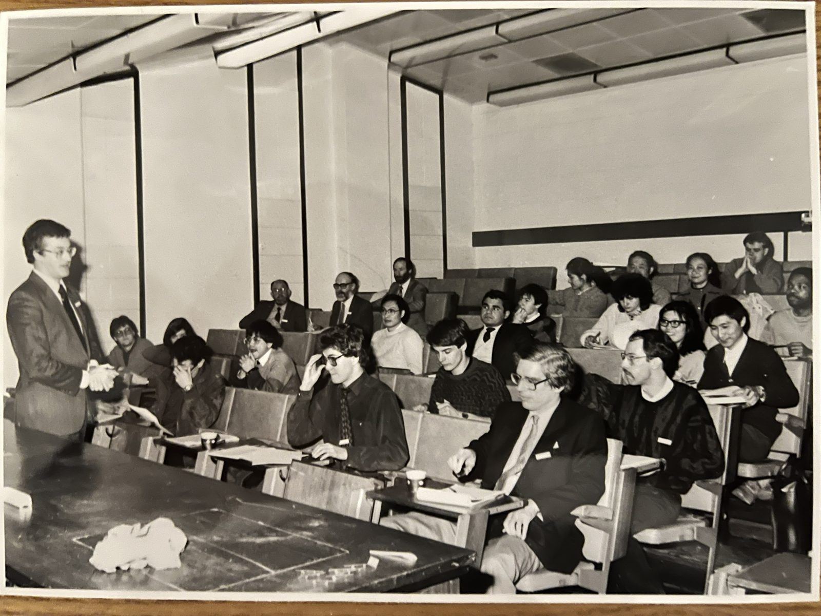 Mike Grimble lecturing to a course audience