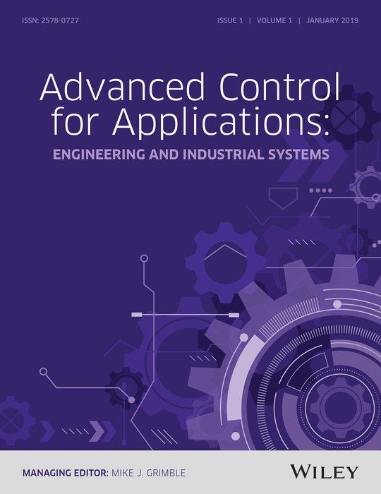 Advanced Control for Applications — Inaugural Issue book cover